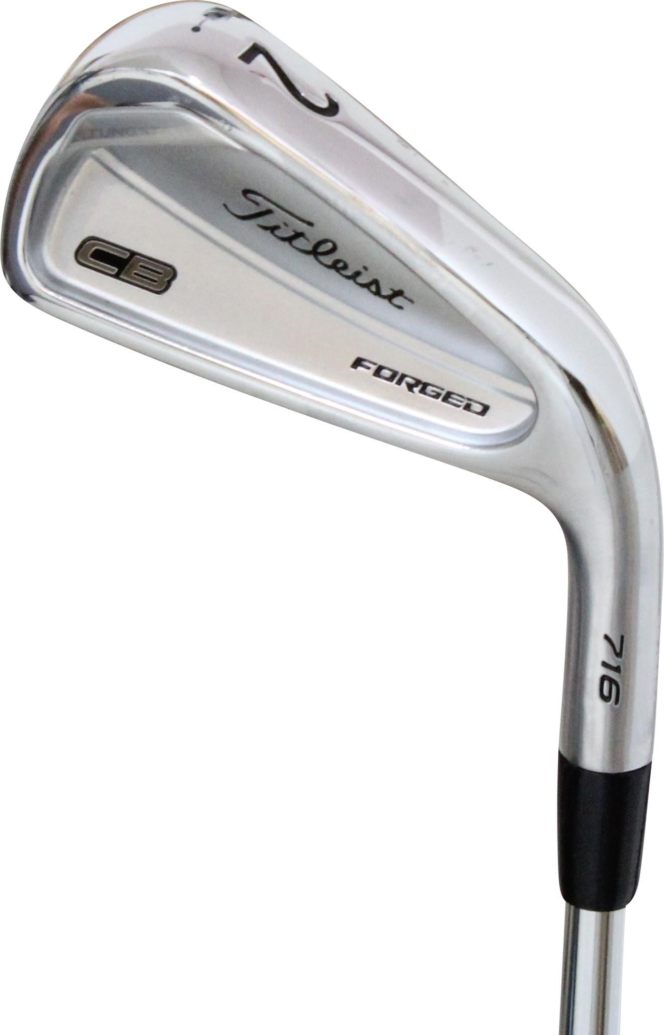 Titleist CB 716 Forged Iron - FST KBS Tour C-Taper 130 Shaft - 7 - Right Handed - Extra Stiff Flex - Standard Length - Standard Lie Angle - Men - Good