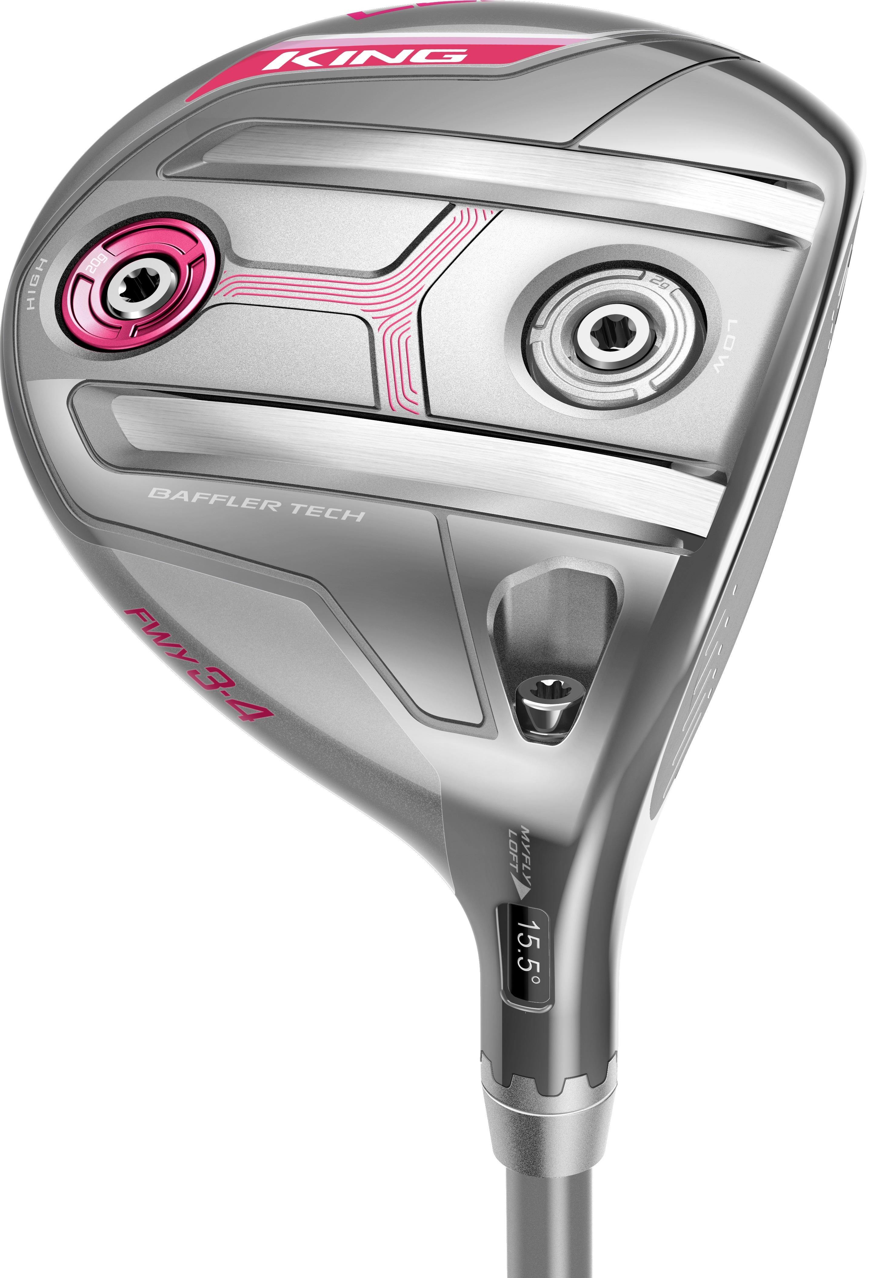 Cobra King F7 Silver Fairway Wood Women - Fujikura Pro 55 Shaft - 5-6 Wood - Right Handed - Ladies Flex - Standard Length - Adjustable Loft - Standard Lie Angle - Woman - Excellent