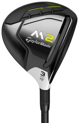 TaylorMade M2 2017 Fairway Wood - Golf Club - Left Handed - 3 Wood - 15° Loft - Senior Flex - TaylorMade REAX 55 Shaft - Men