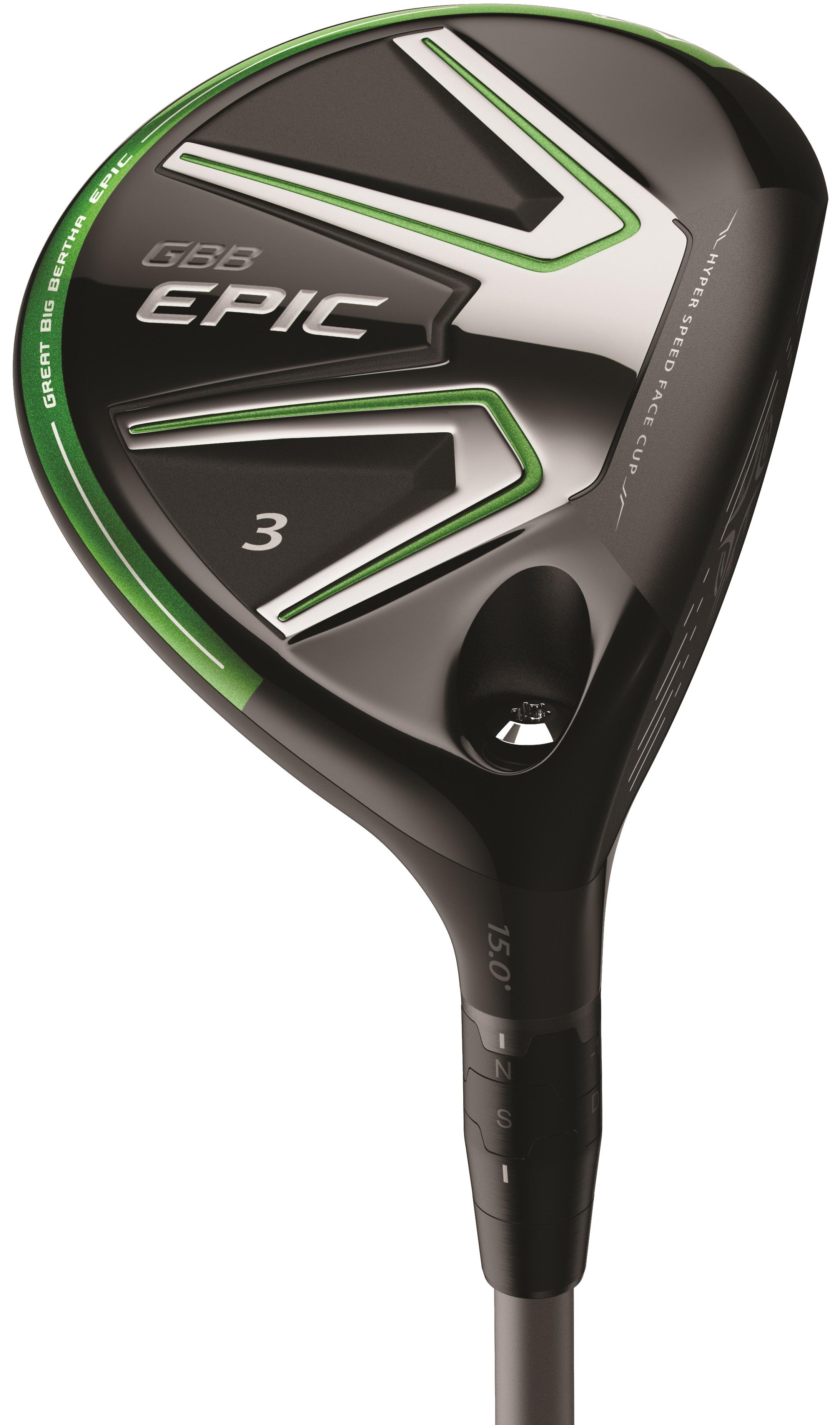 Callaway Great Big Bertha Epic Fairway Wood - Mitsubishi Rayon Diamana M+ Green 50 Shaft - 3 Wood - Left Handed - Stiff Flex - Standard Length - 15 Loft - Standard Lie Angle - Men - Acceptable