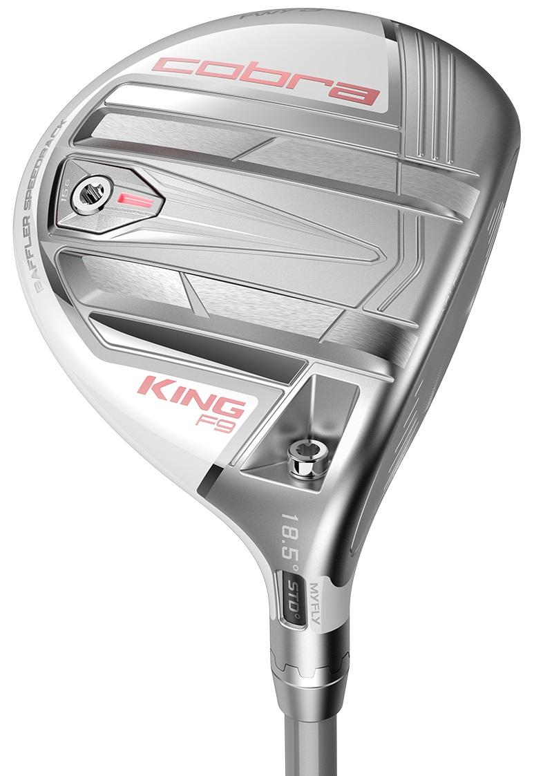 Cobra King F9 SpeedBack White Pink Fairway Wood Women - Fujikura ATMOS 55 Shaft - 5 - Right Handed - Ladies Flex - Standard Length - 22.5 Loft - Standard Lie Angle - Woman - Acceptable