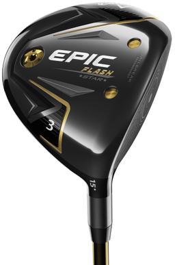 Callaway Epic Flash Star Fairway Wood - Golf Club - Left Handed - 3 Wood - 15° Loft - Regular Flex - UST Mamiya ATTAS Speed Series 40 Shaft - Men
