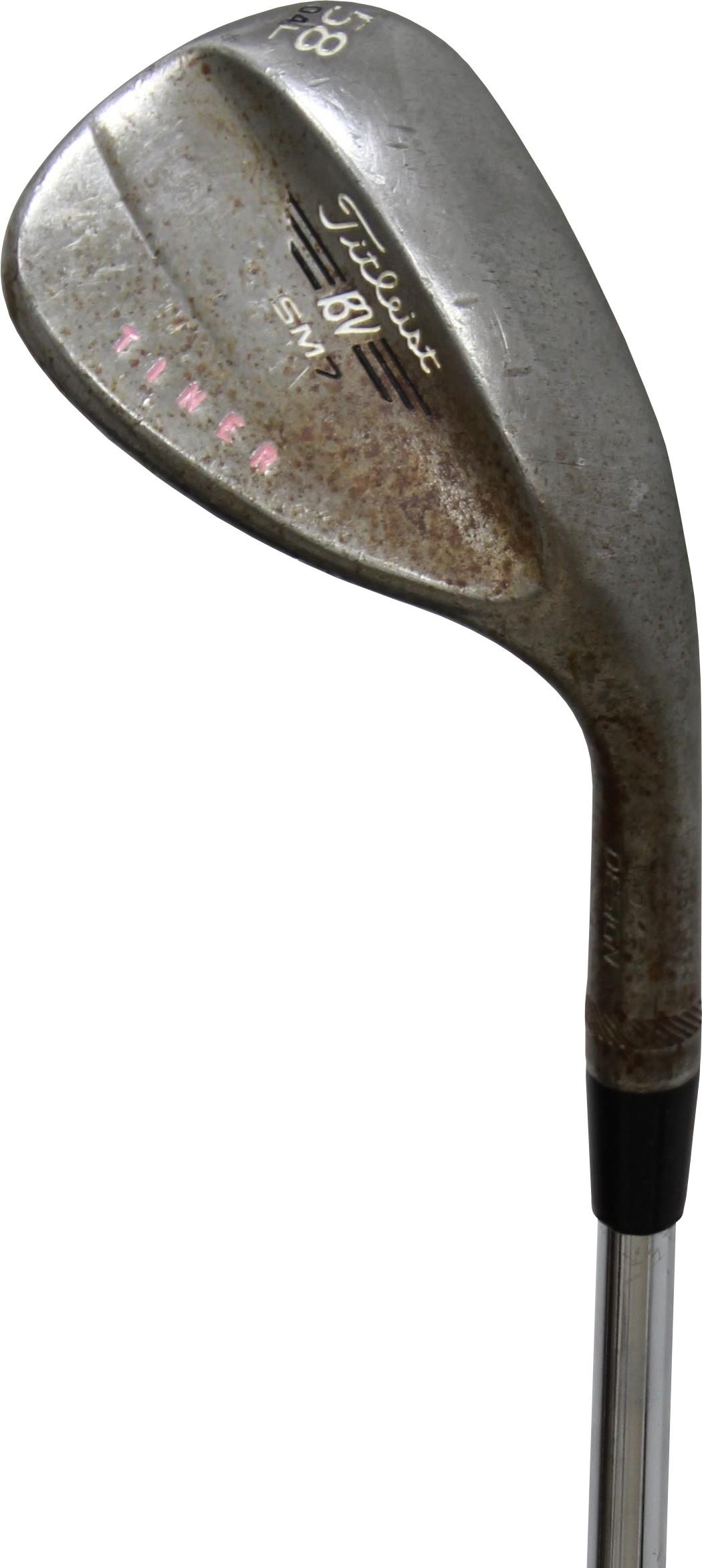 Titleist Vokey SM7 Raw L Grind Wedge - True Temper Dynamic Gold Tour Issue S300 Shaft - Lob Wedge - Right Handed - Stiff Flex - Standard Length - 60 Loft - Standard Lie Angle - Men - Good