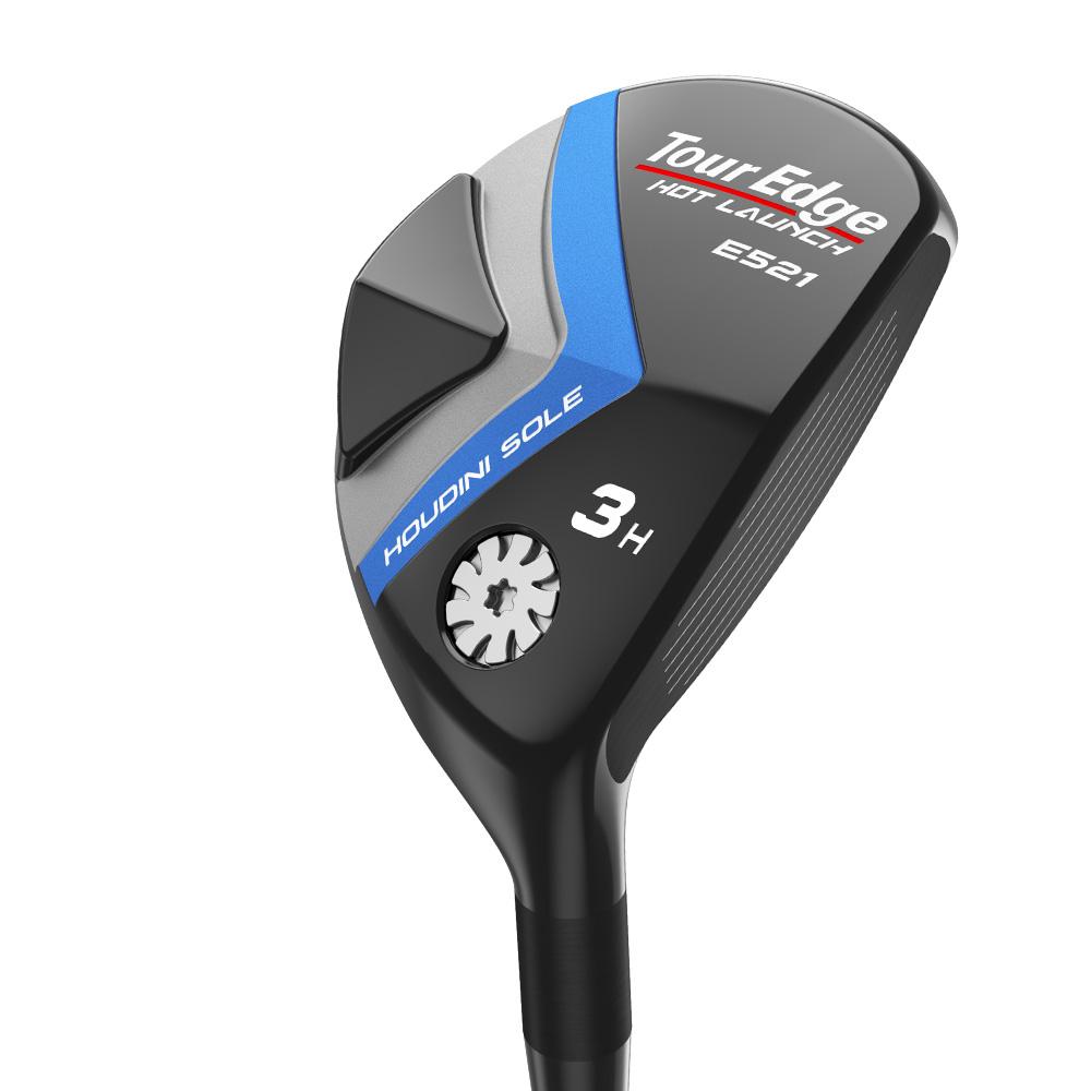 Tour Edge Hot Launch E521 Hybrid - Tour Edge Mitsubishi Chemical Fubuki HD Shaft - 4H - Right Handed - Senior Flex - Standard Length - 22 Loft - Standard Lie Angle - Men - Acceptable