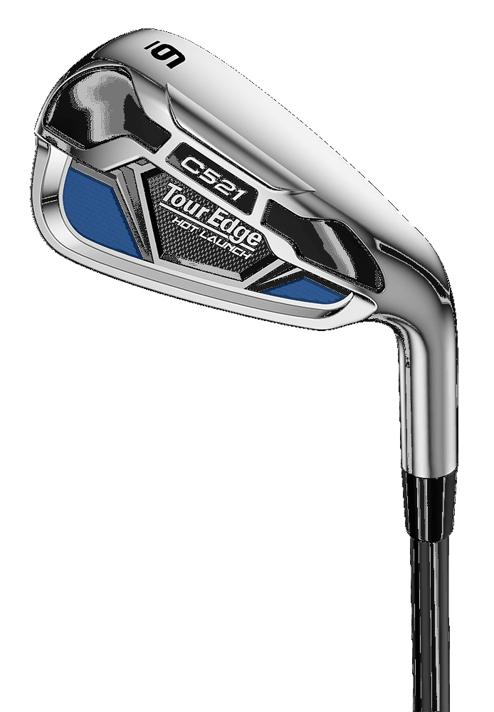 Tour Edge Hot Launch C521 Iron Set - FST KBS Max 80 Shaft - 5-PW, AW, SW - Right Handed - Stiff Flex - Standard Length - Standard Lie Angle - Men - Acceptable