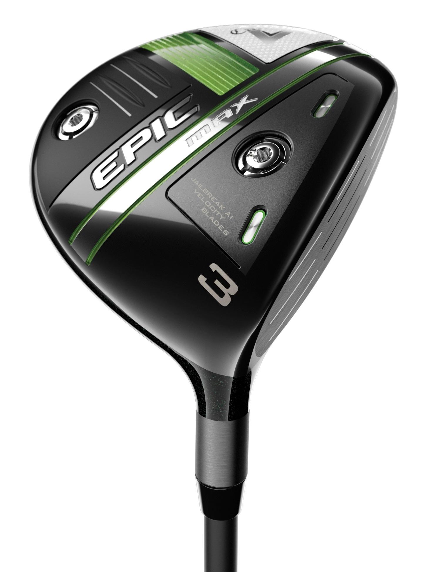 Callaway Epic MAX Fairway Wood - Project X HZRDUS Smoke IM10 60 Shaft - 3 Wood - Left Handed - Stiff Flex - Standard Length - 15 Loft - Standard Lie Angle - Men - Acceptable