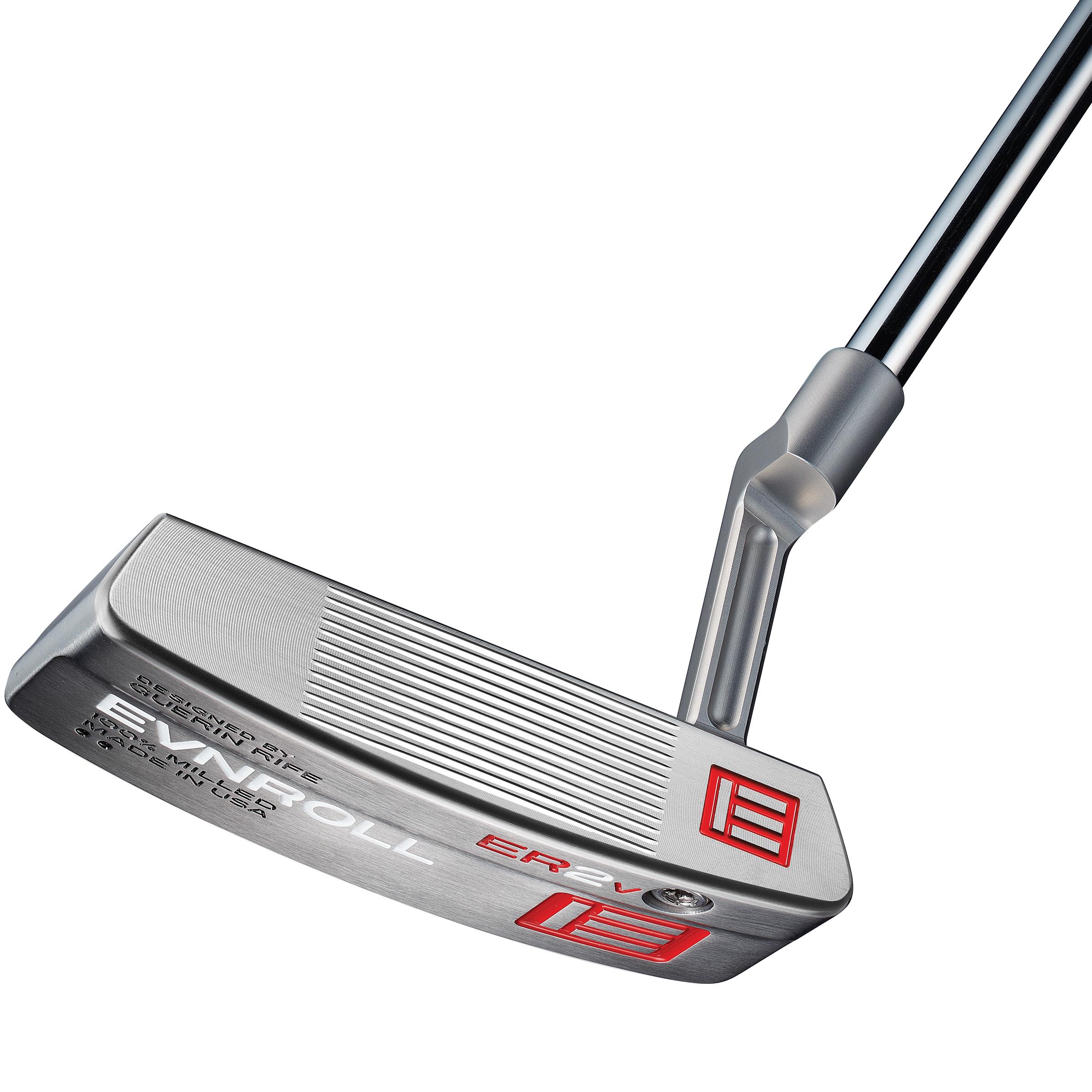 Evnroll ER2v2 Short Plumber MidBlade Red Gravity Putter - Golf Club - Standard - Putterflex Flex - FST Stepless Shaft - Men