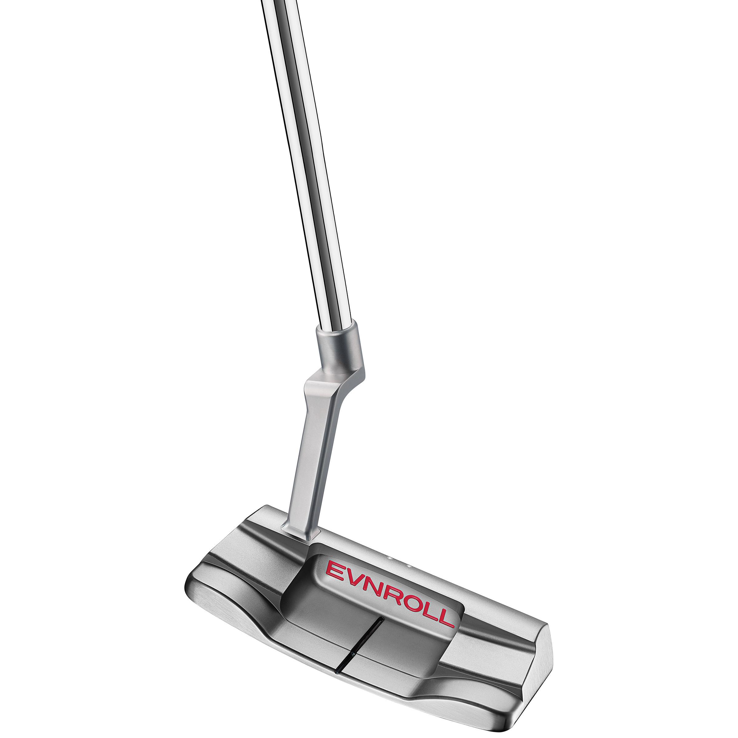 Evnroll ER2v3 Long Plumber MidBlade Red Gravity Putter - No Label Shaft - Standard - Right Handed - Putterflex Flex - Standard Length - Standard Lie Angle - Men - Excellent