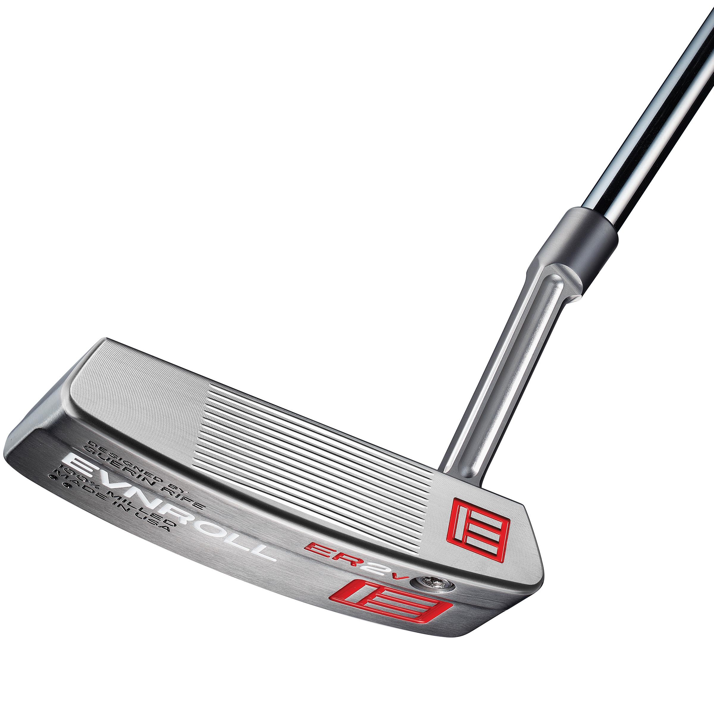 Evnroll ER2v4 Long Slant MidBlade White TourTac Putter - Golf Club - Standard - Putterflex Flex - Evnroll Shaft - Men