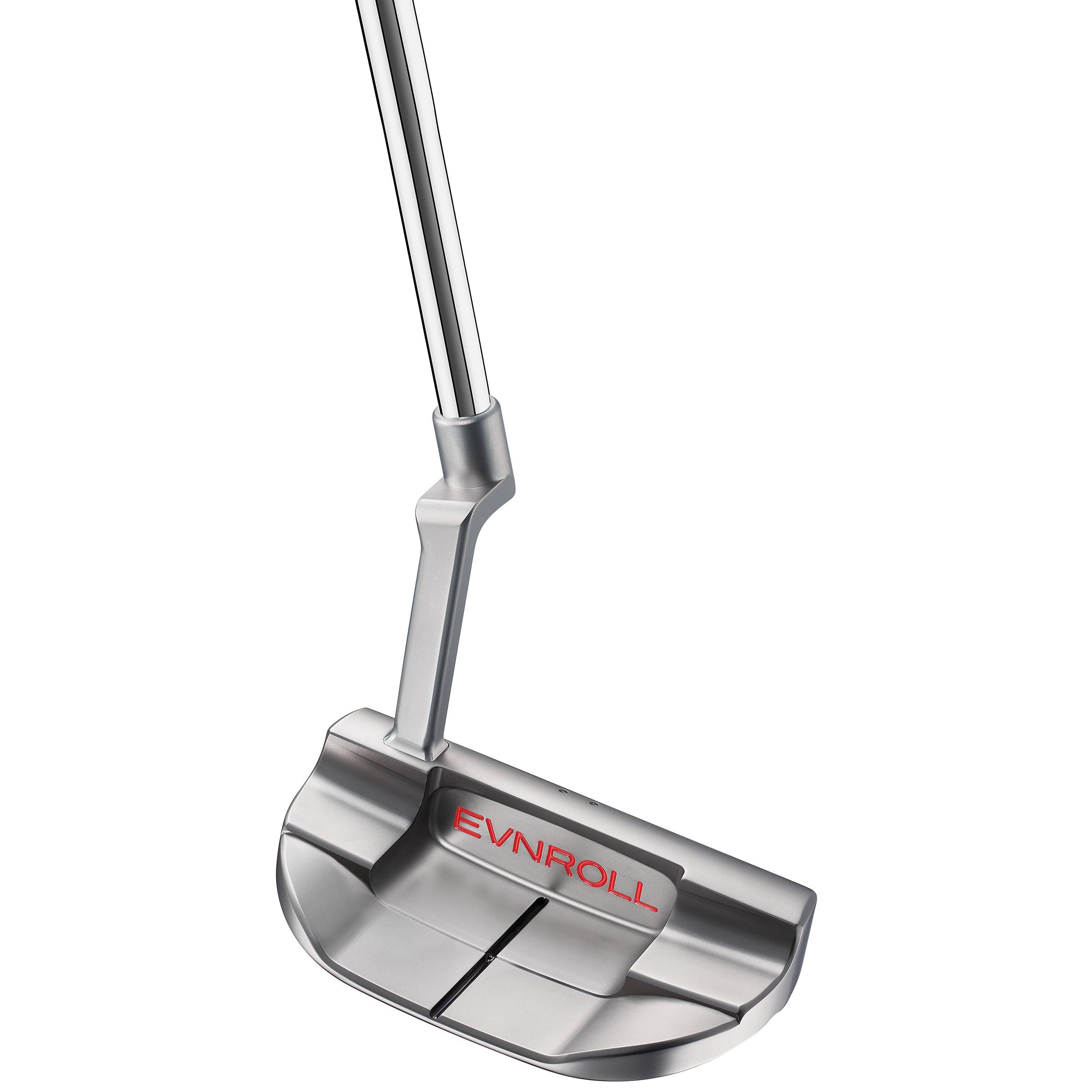 Evnroll ER8v3 Long Plumber TourMallet White TourTac Putter - Evnroll Black Armour Stepless Shaft - Standard - Right Handed - Putterflex Flex - Standard Length - Standard Lie Angle - Men - Excellent