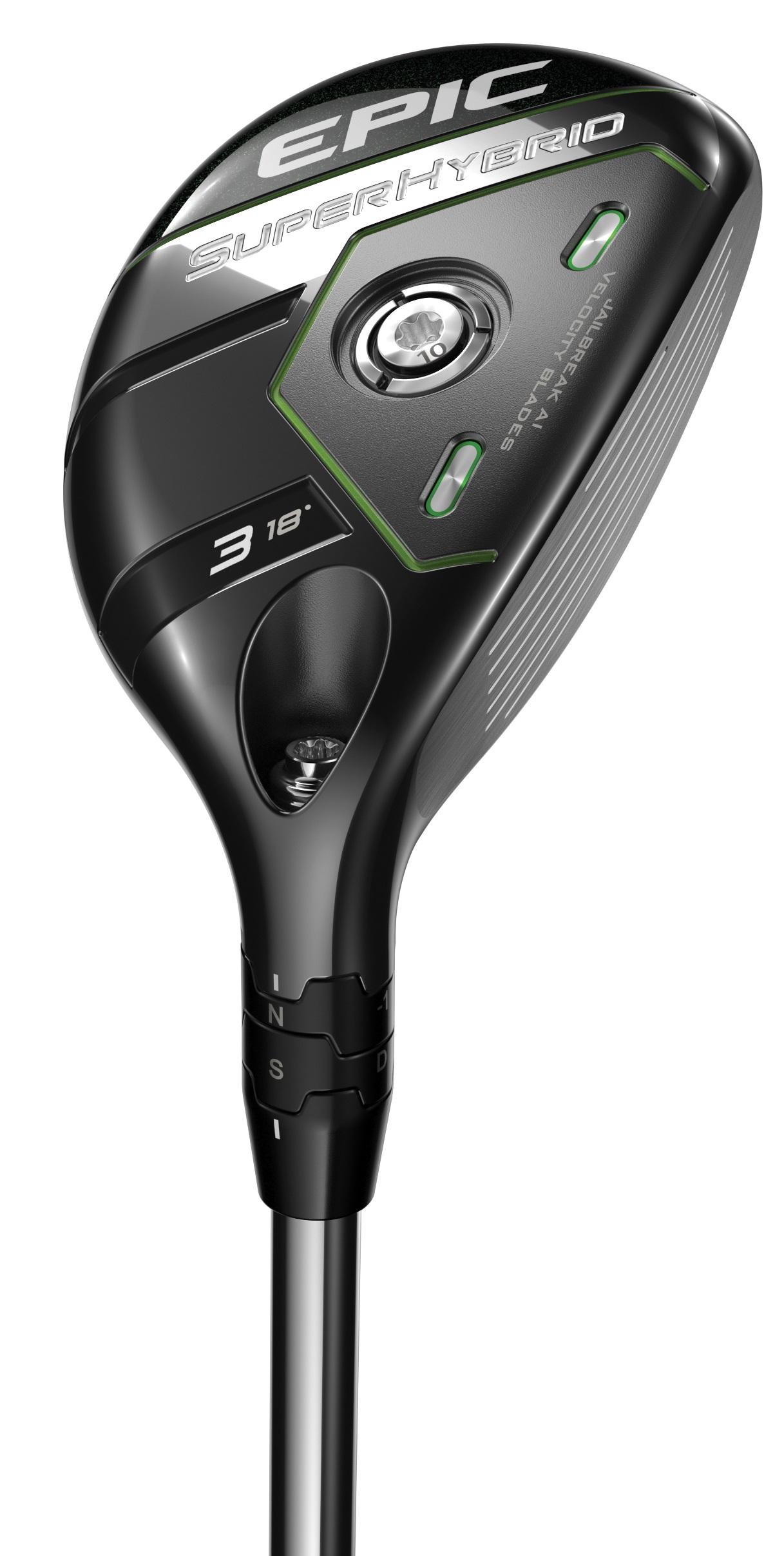 Callaway Epic Super Hybrid - Aerotech SteelFiber fc 75 Shaft - 4H - Left Handed - Regular Flex - Standard Length - 21 Loft - Standard Lie Angle - Men - Good