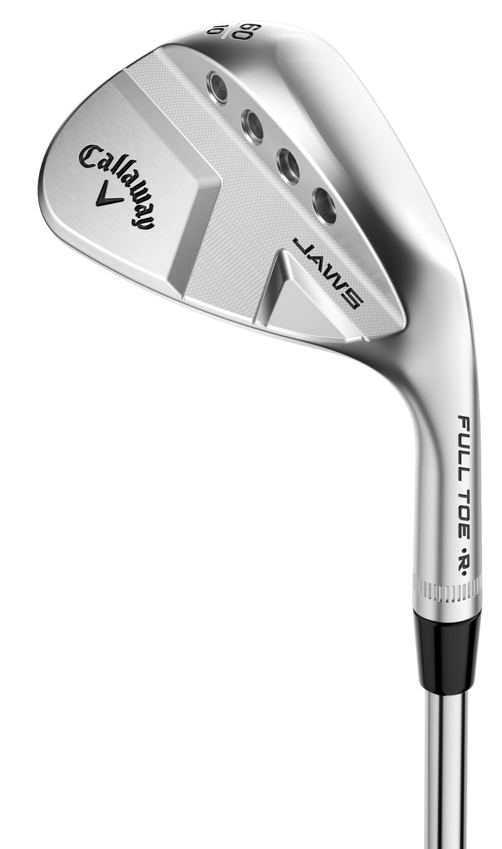 Callaway JAWS Full Toe Chrome Wedge - True Temper Dynamic Gold Tour Issue Spinner Shaft - Lob Wedge - Left Handed - Wedgeflex Flex - Standard Length - 58 Loft - Standard Lie Angle - Men - Good