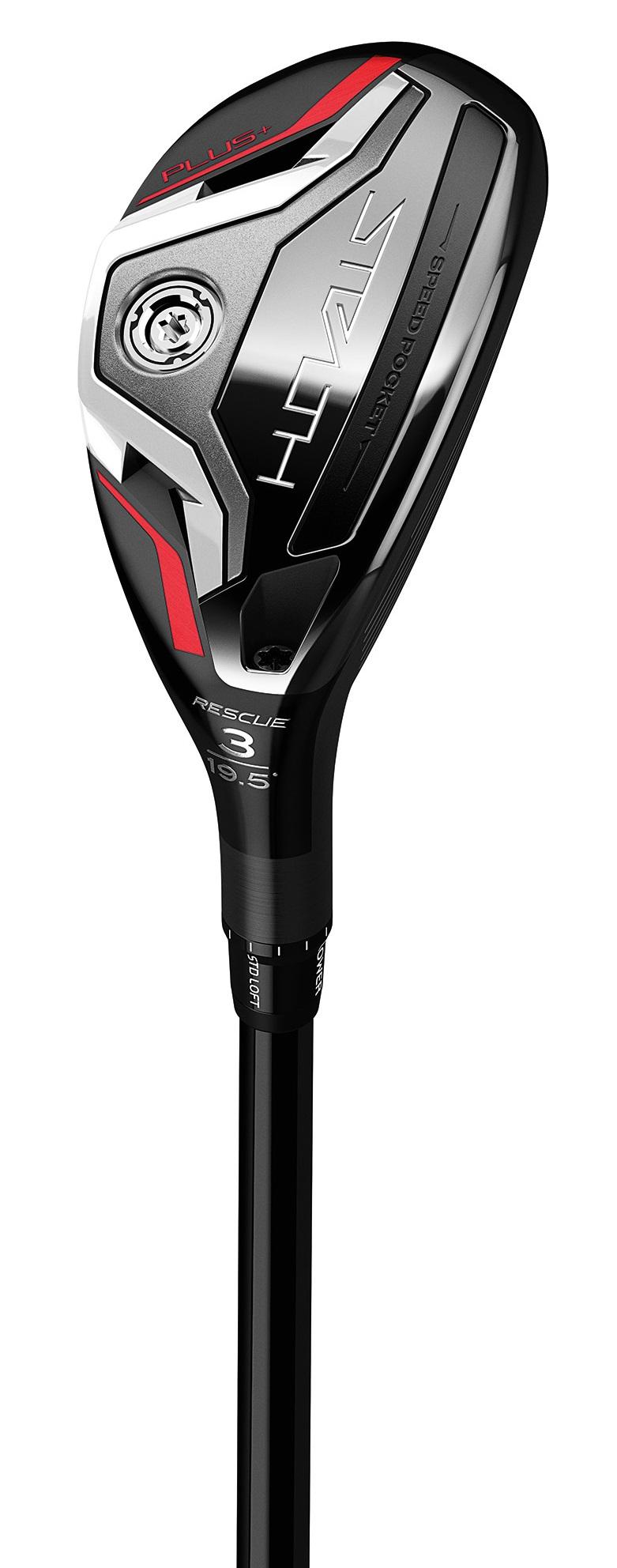 TaylorMade STEALTH PLUS Rescue Hybrid - Project X HZRDUS Smoke Red RDX 80 HY Shaft - 3H - Left Handed - Stiff Flex - Standard Length - 19.5 Loft - Standard Lie Angle - Men - Acceptable