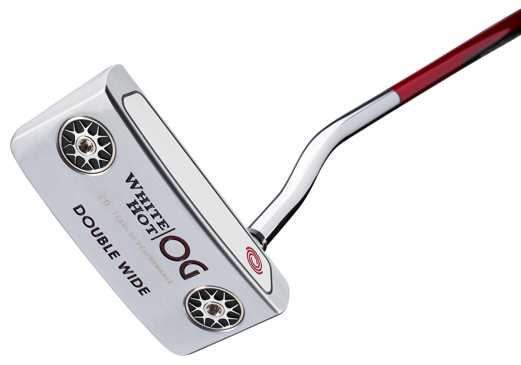 Odyssey White Hot OG Double Wide Stroke Lab 22 Putter - Odyssey Stroke Lab Bi Shaft - Standard - Left Handed - Putterflex Flex - Standard Length - Standard Lie Angle - Men - Acceptable