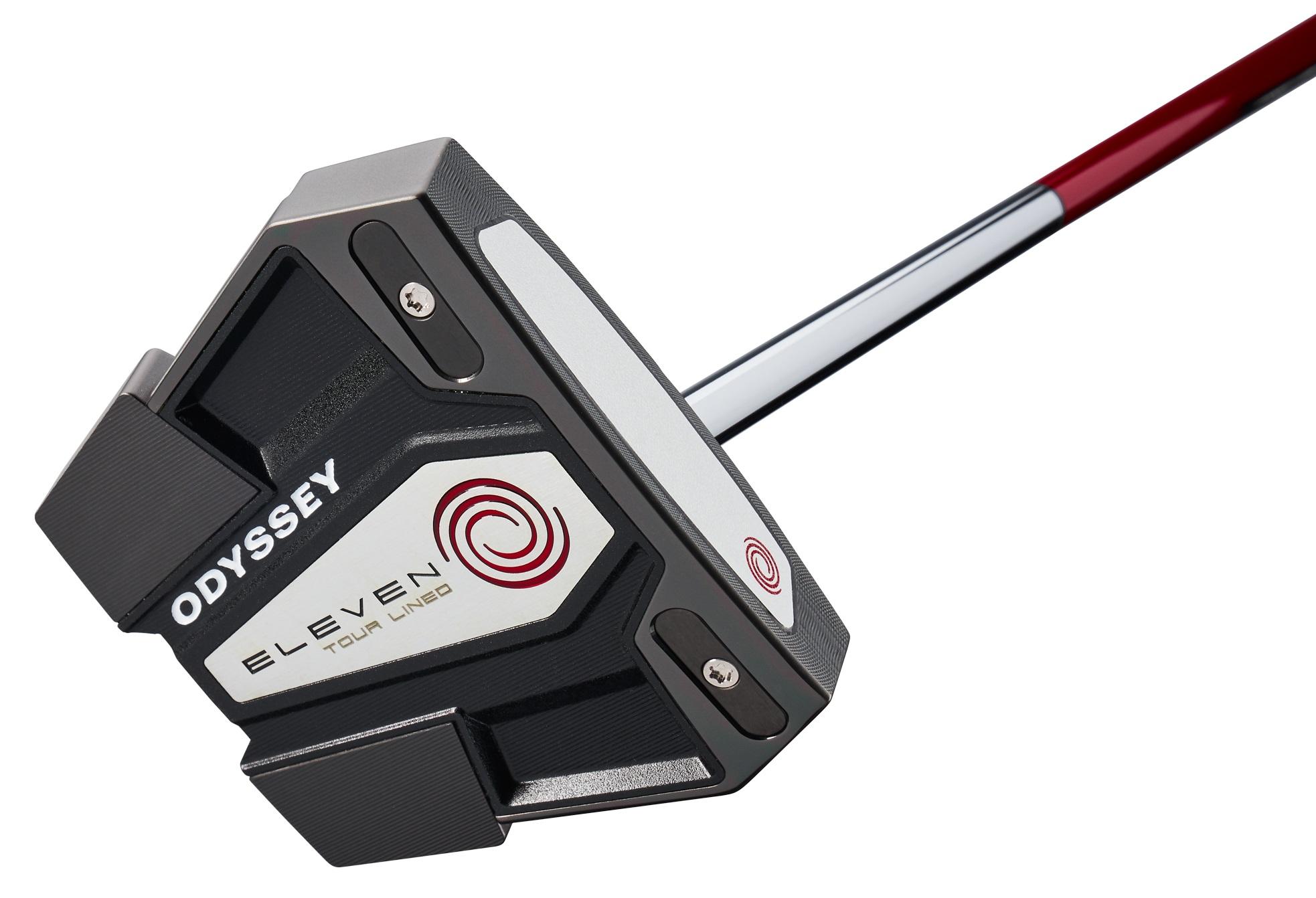 Odyssey Eleven Tour Lined CS Red Stroke Lab PSTL Putter - Odyssey Stroke Lab Shaft - Standard - Right Handed - Putterflex Flex - Standard Length - Standard Lie Angle - Men - Excellent
