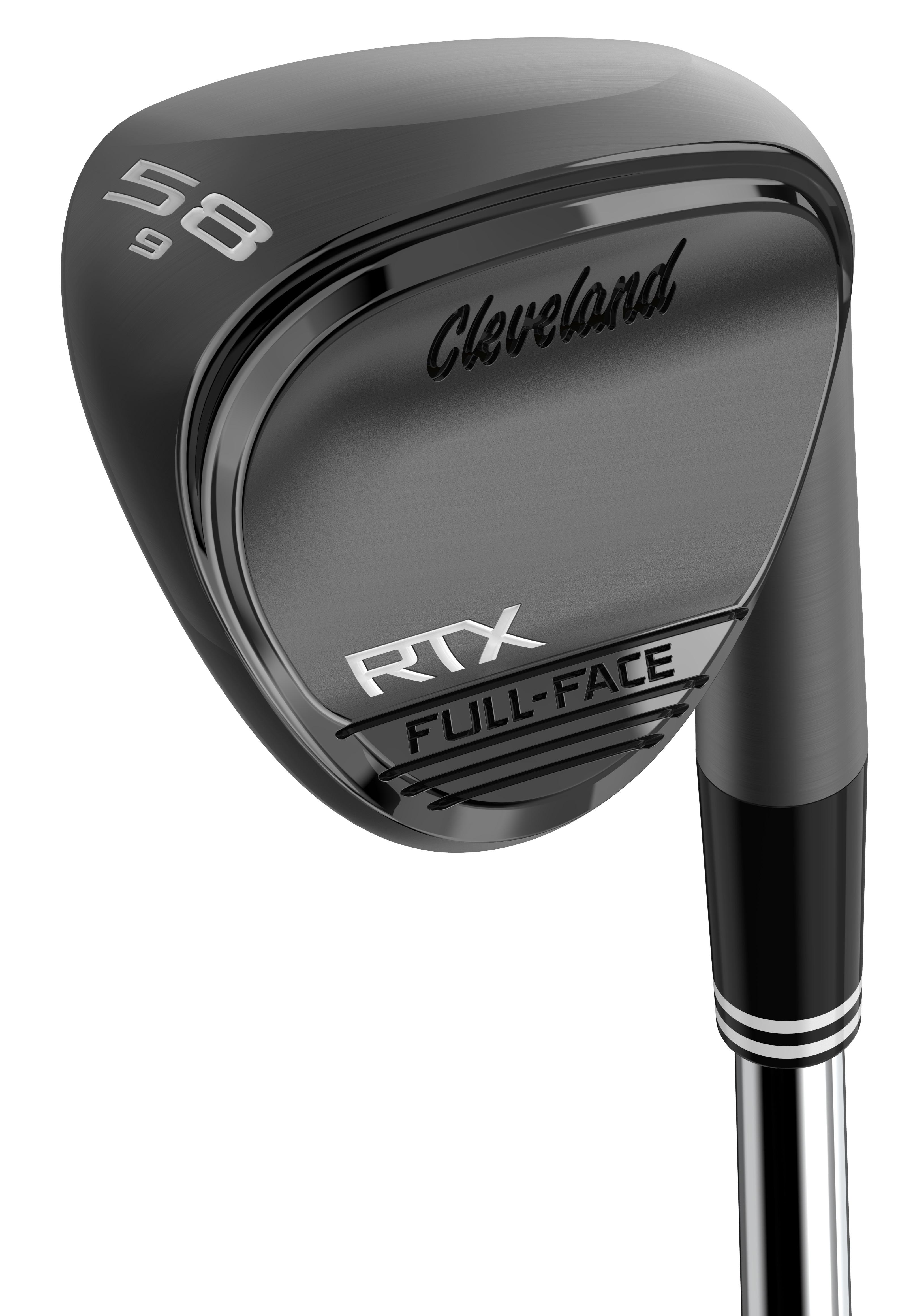 Cleveland RTX Full Face ZipCore Black Satin Wedge - True Temper Dynamic Gold Tour Issue Spinner Shaft - Sand Wedge - Left Handed - Wedgeflex Flex - Standard Length - 56 Loft - Standard Lie Angle - Men - Premium