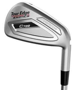 Tour Edge Exotics C722 Iron Set - Golf Club - 4 - Stiff Flex - No Label Shaft - Men