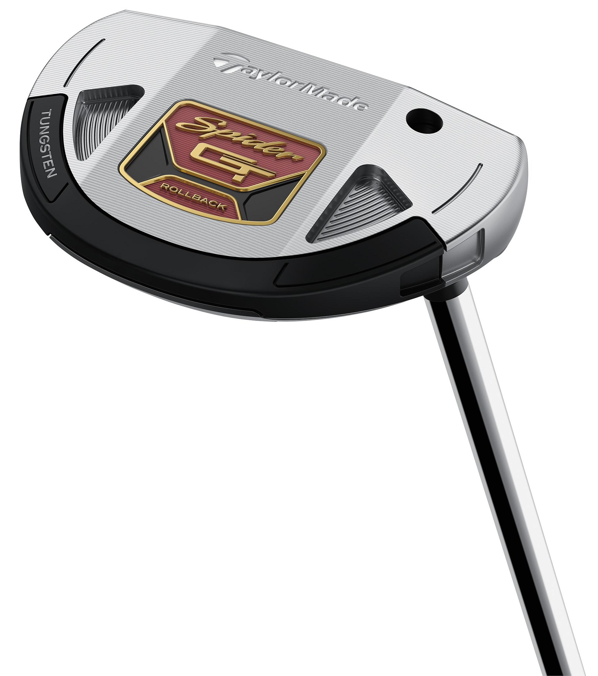 TaylorMade Spider GT Rollback Silver/Black #3 Putter - TaylorMade Fluted Feel Shaft - Standard - Left Handed - Putterflex Flex - Standard Length - Standard Lie Angle - Men - Acceptable