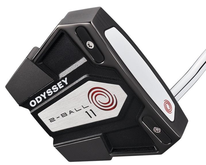 Odyssey Eleven 2-Ball DB Red Stroke Lab Putter - Odyssey Stroke Lab Bi Shaft - Standard - Right Handed - Putterflex Flex - Standard Length - Standard Lie Angle - Men - Excellent