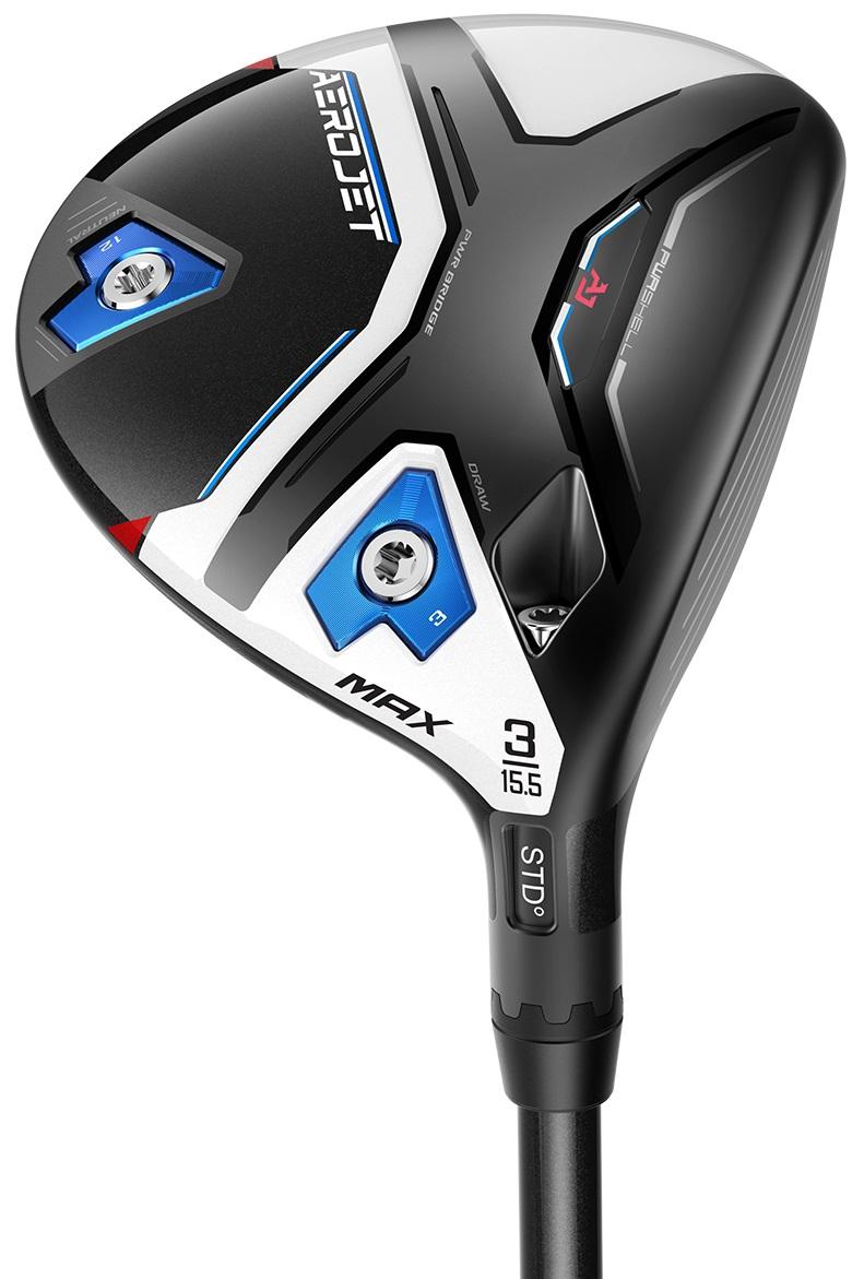 Cobra AeroJet MAX Fairway Wood - UST Mamiya Helium Nanocore 5F2 Shaft - 3 Wood - Right Handed - Senior Flex - Standard Length - 15.5 Loft - Standard Lie Angle - Men - Good
