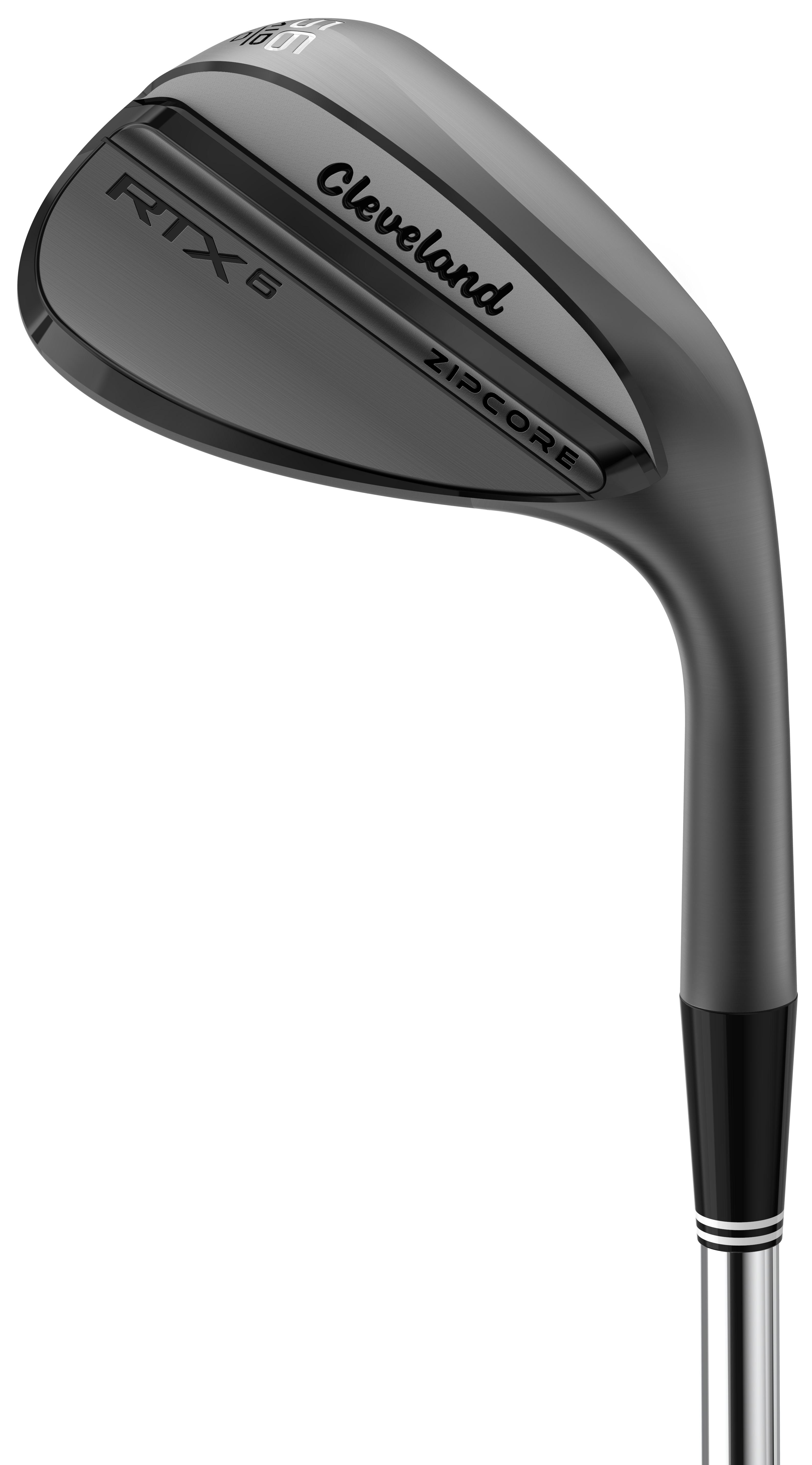 Cleveland RTX 6 ZipCore Black Satin Mid Grind Wedge - True Temper Dynamic Gold Tour Issue Spinner Shaft - Lob Wedge - Right Handed - Wedgeflex Flex - Standard Length - 58 Loft - Standard Lie Angle - Men - Good