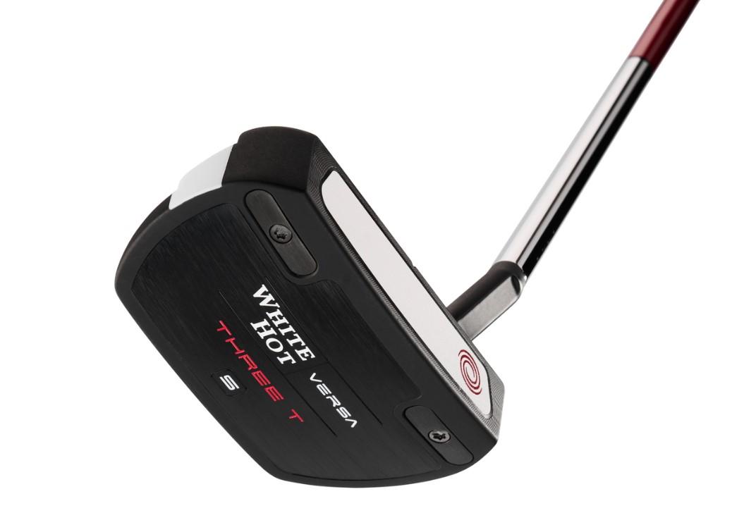 Odyssey White Hot Versa Three T Putter - Odyssey Stroke Lab 3GEN Red Shaft - Standard - Right Handed - Putterflex Flex - Standard Length - Standard Lie Angle - Men - Good