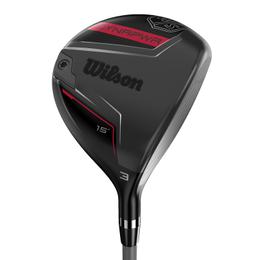 Wilson DynaPower Fairway Wood - Golf Club - Left Handed - 3 Wood - 15° Loft - Regular Flex - Project X HZRDUS Smoke Red RDX 60 Shaft - Men