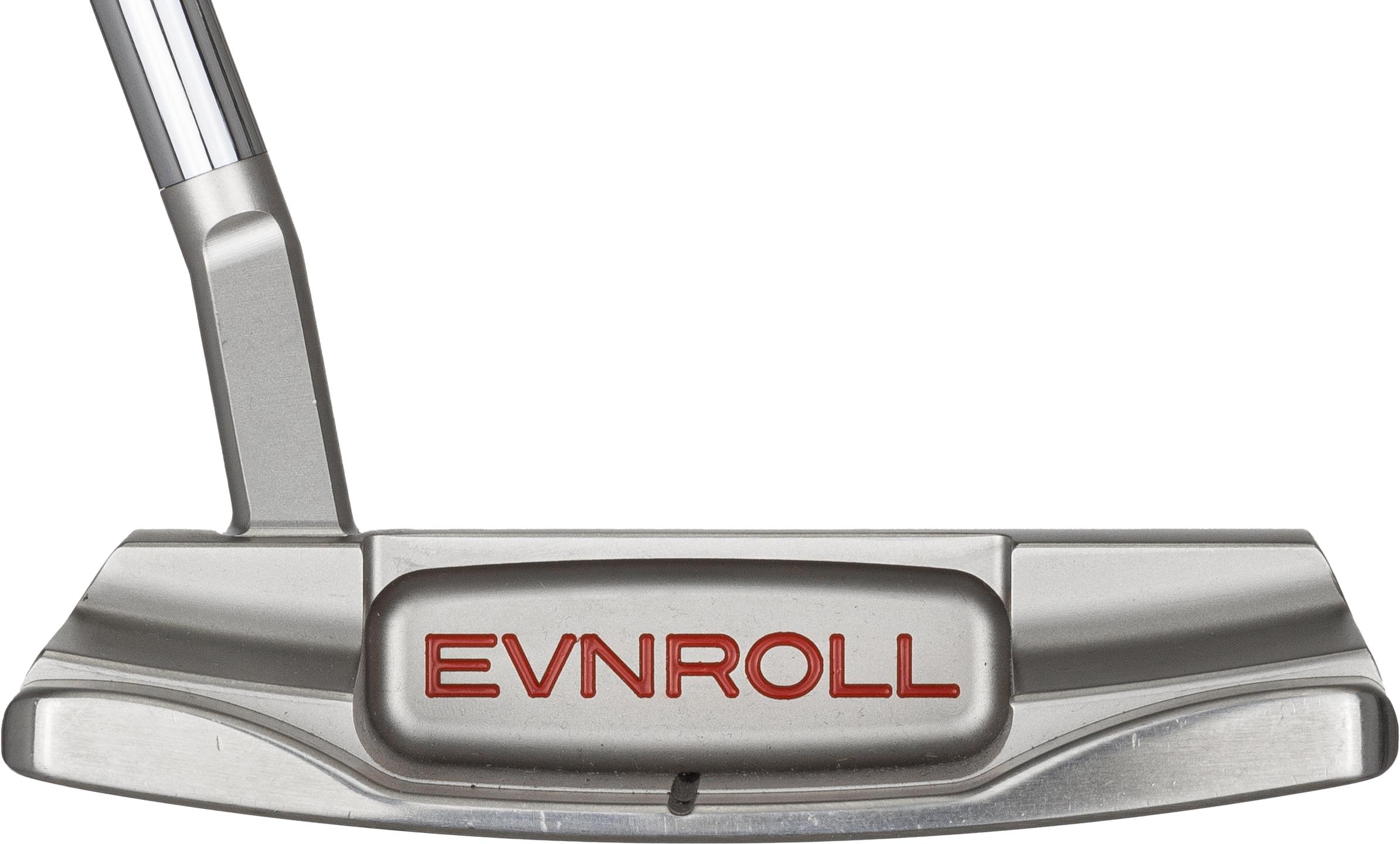 Evnroll ER2v Inline Slant MidBlade Black Pistol Putter - Evnroll Shaft - Standard - Right Handed - Putterflex Flex - Standard Length - Standard Lie Angle - Men - Excellent