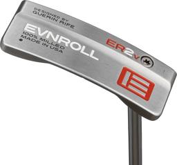 Evnroll ER2v Inline Slant MidBlade Black Pistol Putter - Golf Club - Standard - Putterflex Flex - No Label Shaft - Men