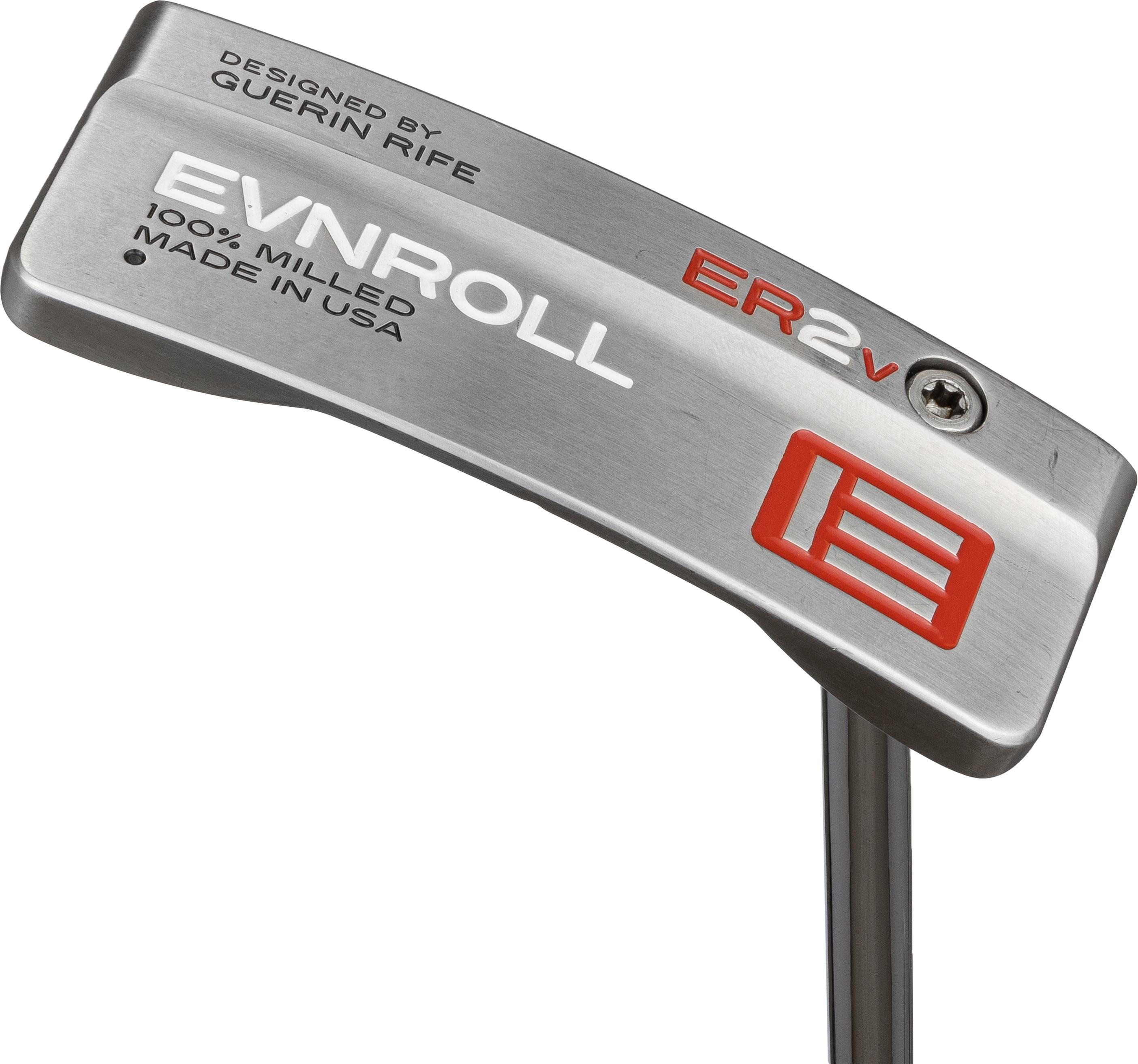 Evnroll ER2v Inline Slant MidBlade Black Pistol Putter - Golf Club - Standard - Putterflex Flex - No Label Shaft - Men