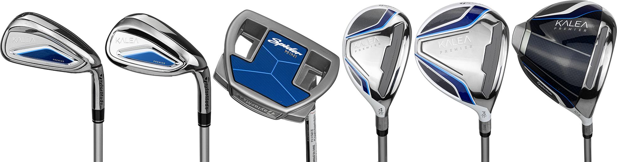 TaylorMade Kalea Premier Light Grey 10 Piece (No Bag) Club Set Women - TaylorMade Kalea Premier 40 Shaft - Complete Set - Right Handed - Ladies Flex - Standard Length - Standard Lie Angle - Woman - Good