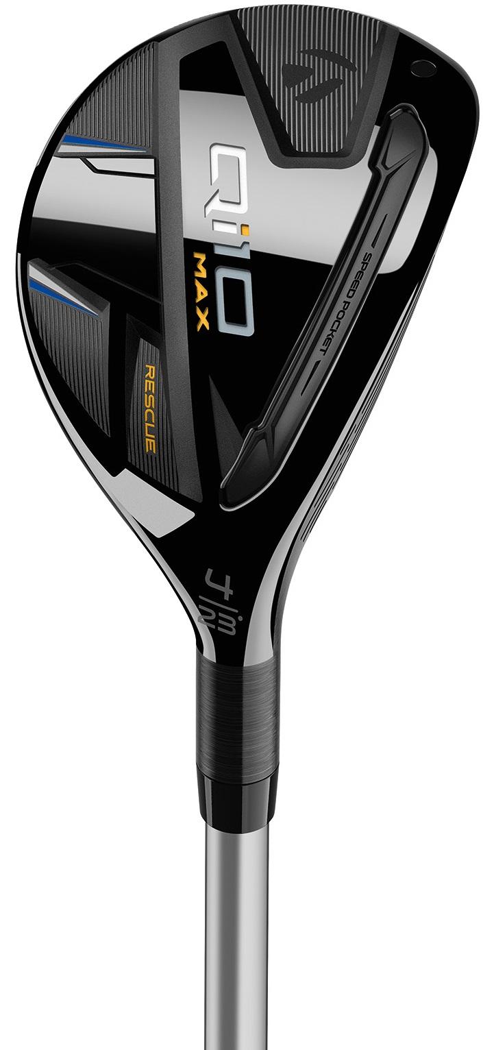 TaylorMade Qi10 MAX Rescue Hybrid - Fujikura Speeder NX TCS 50 Shaft - 4H - Left Handed - Regular Flex - Standard Length - 23 Loft - Standard Lie Angle - Men - Acceptable