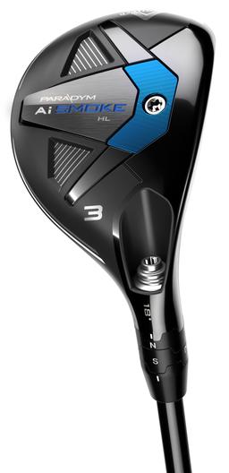 Callaway Paradym Ai Smoke HL Hybrid - Golf Club - 3H - 18° Loft - Regular Flex - Project X Cypher Black 2.0 60 Shaft - Men