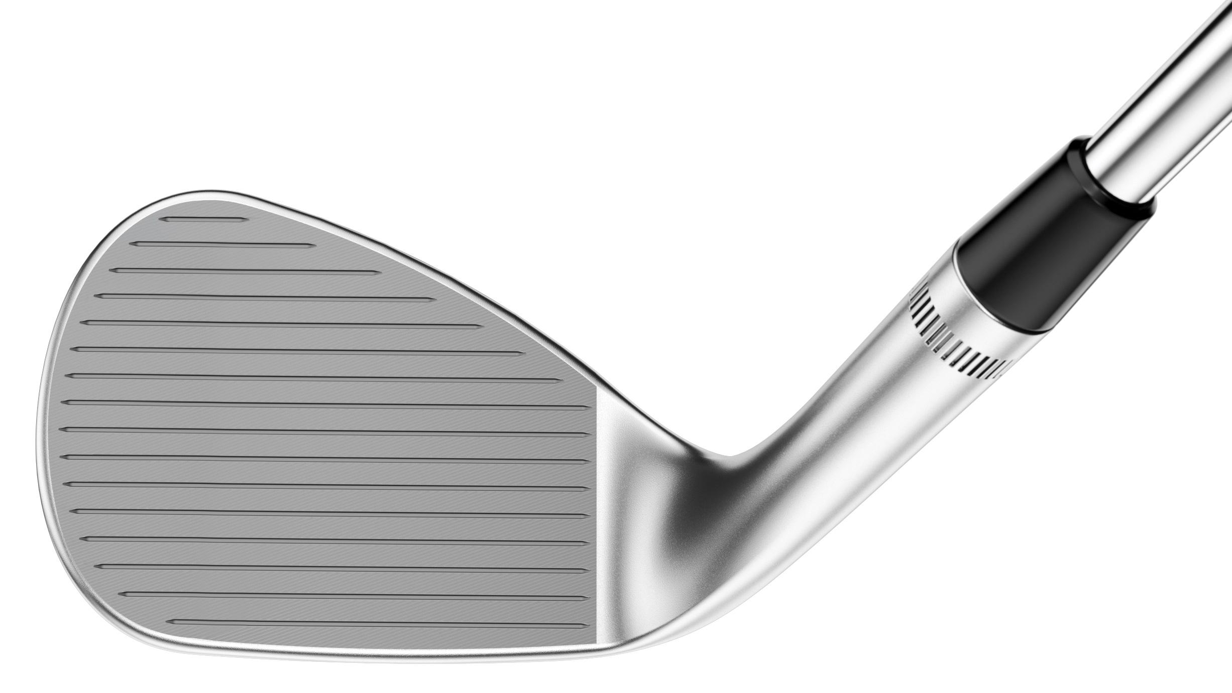 Callaway JAWS Raw Chrome Full Toe J Grind Wedge - Golf Club - Left Handed - Lob Wedge - 58° Loft - Wedgeflex Flex - True Temper Dynamic Gold Tour Issue Spinner Shaft - Men