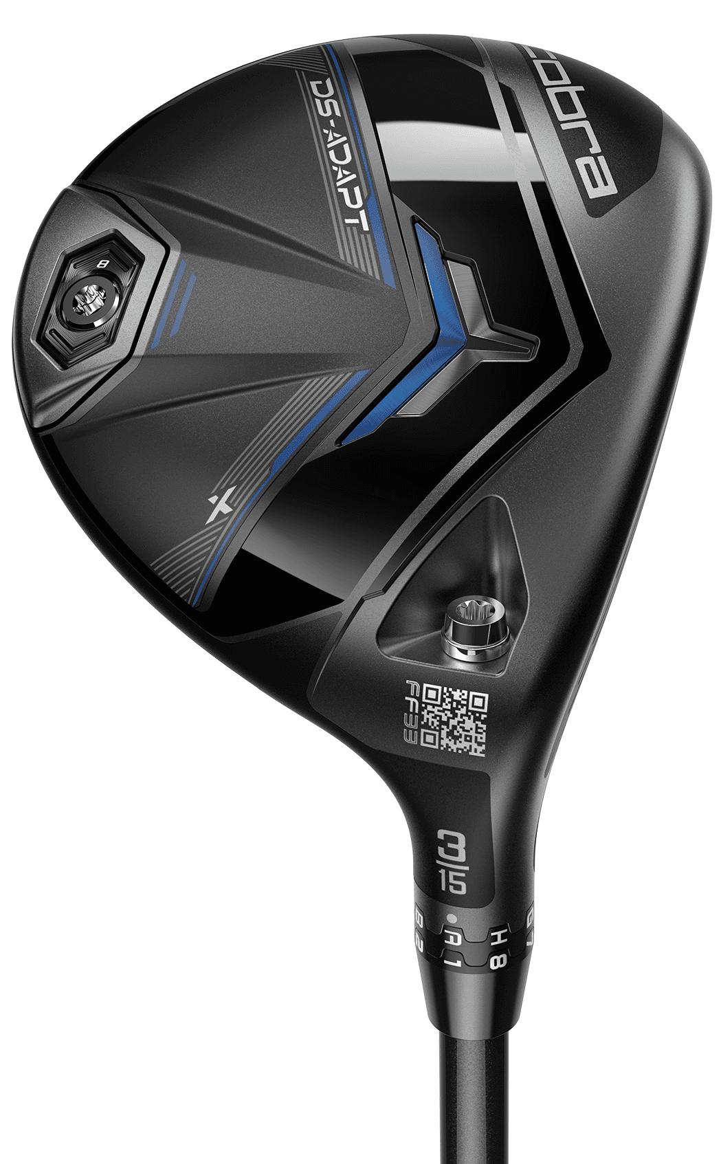 Cobra DS ADAPT X Fairway Wood - Project X Denali Blue 60 Shaft - 3 Wood - Left Handed - Stiff Flex - Standard Length - 15 Loft - Standard Lie Angle - Men - Good
