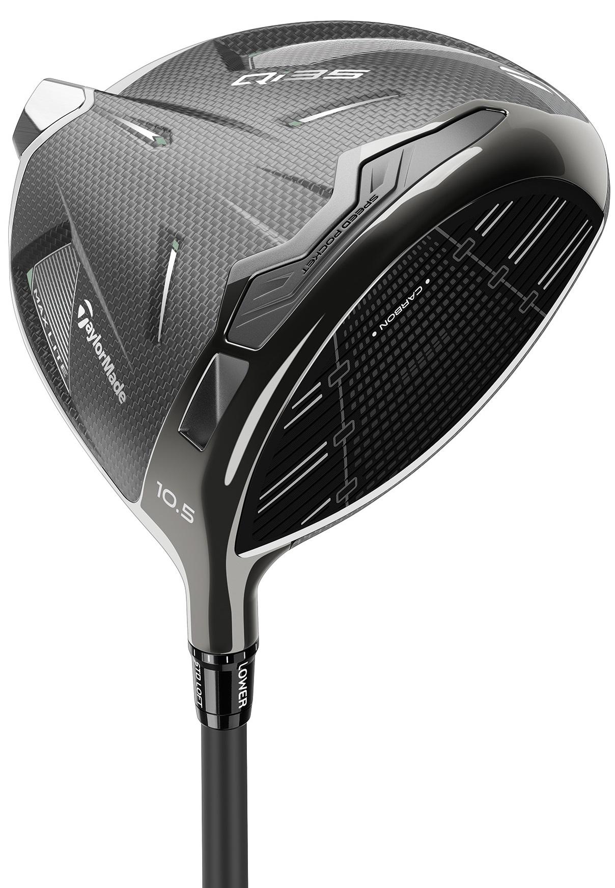 TaylorMade Qi35 MAX Lite Driver - Golf Club - 12° Loft - Regular Flex - Mitsubishi Chemical Vanquish 4 Shaft - Men