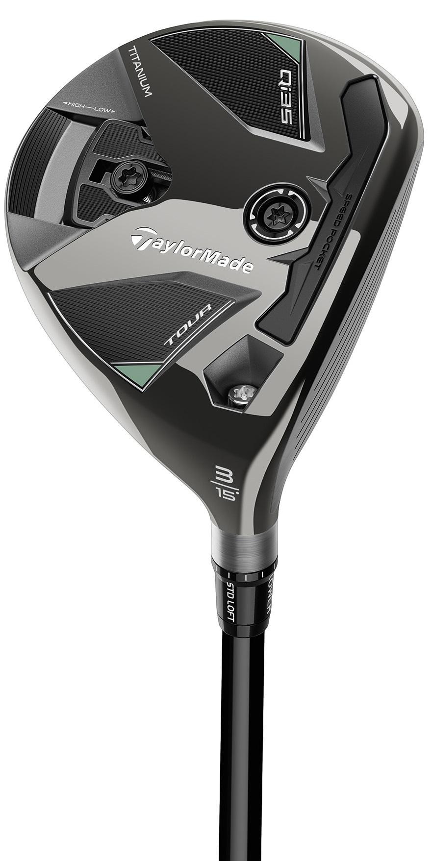 TaylorMade Qi35 Tour Fairway Wood - Golf Club - 3 Wood - 15° Loft - Stiff Flex - Mitsubishi Chemical Kai'li Blue DarkWave FW 75 Shaft - Men