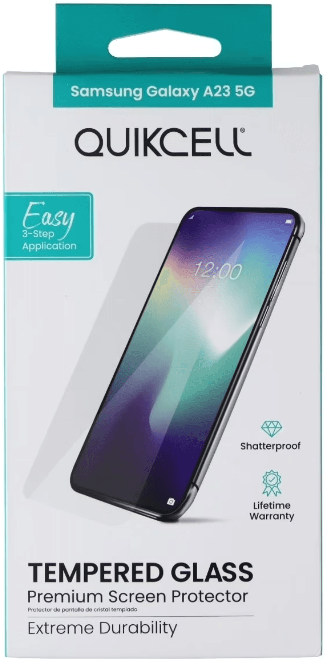 Quikcell Quikcell Tempered Glass Screen Protector for Samsung Galaxy A23 5G