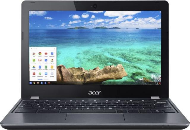 Acer Chromebook 11 C740 Laptop 11.6" Intel Celeron 3205U 1.5GHz in Granite Gray in Excellent condition