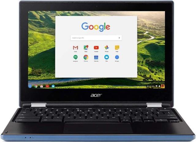 Acer Chromebook R11 CB5-132T 2-in-1 Laptop 11.6" Intel Celeron N3060 1.6GHz in Blue in Excellent condition