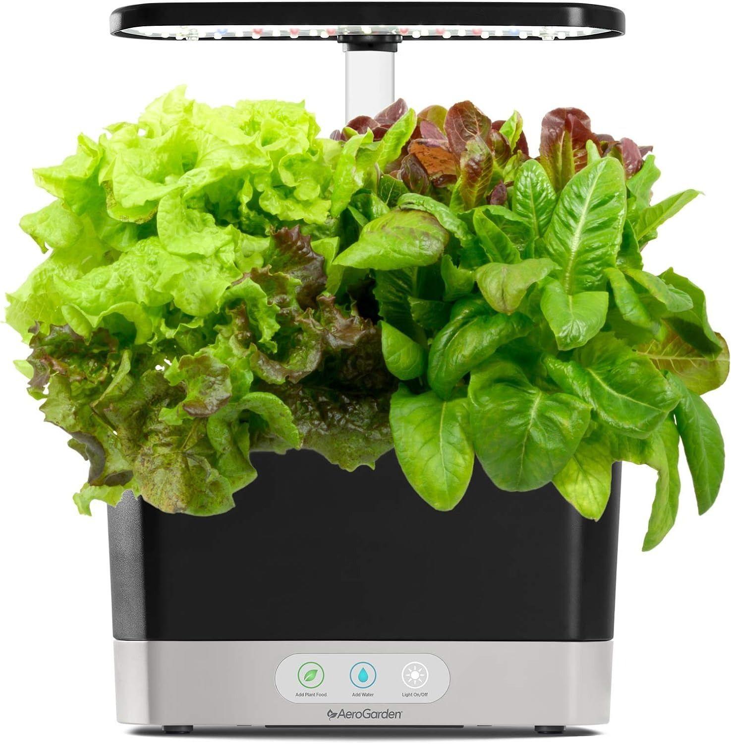 AeroGarden Harvest with Heirloom Salad Greens Pod Kit (6-Pod)