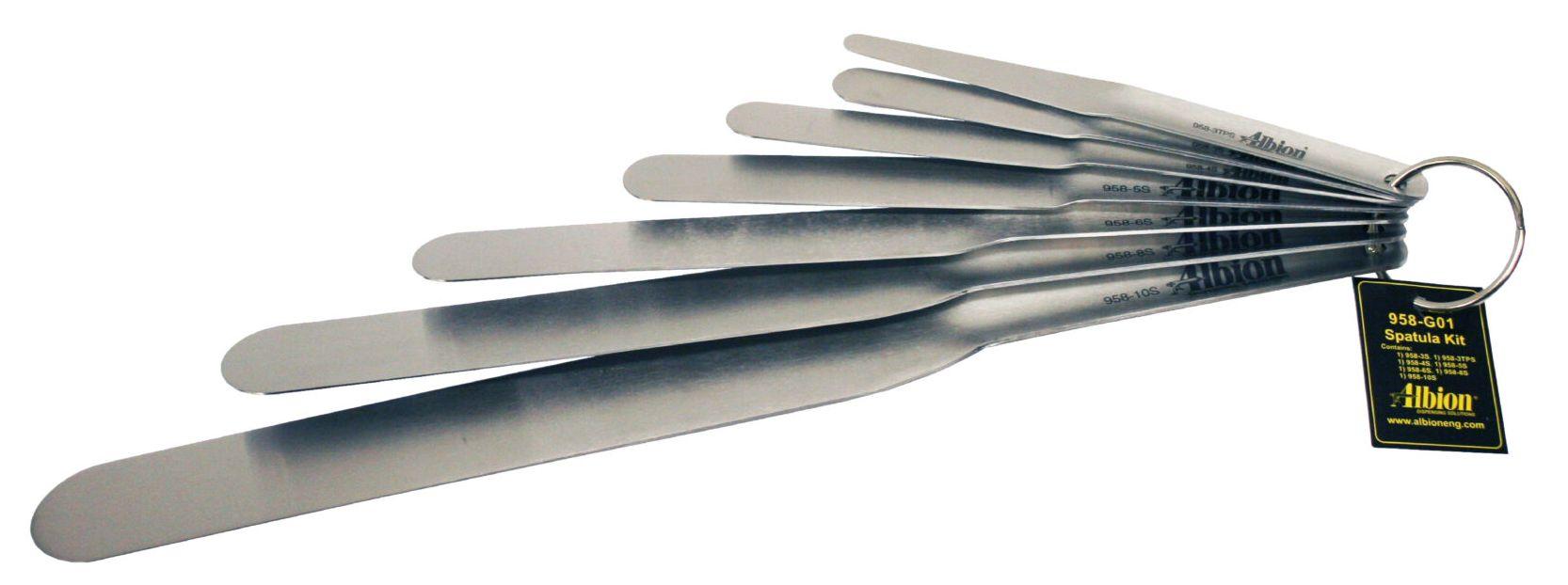 Albion Engineering 958-G01 Streamline Caulk Spatula Set (Pack of 7)