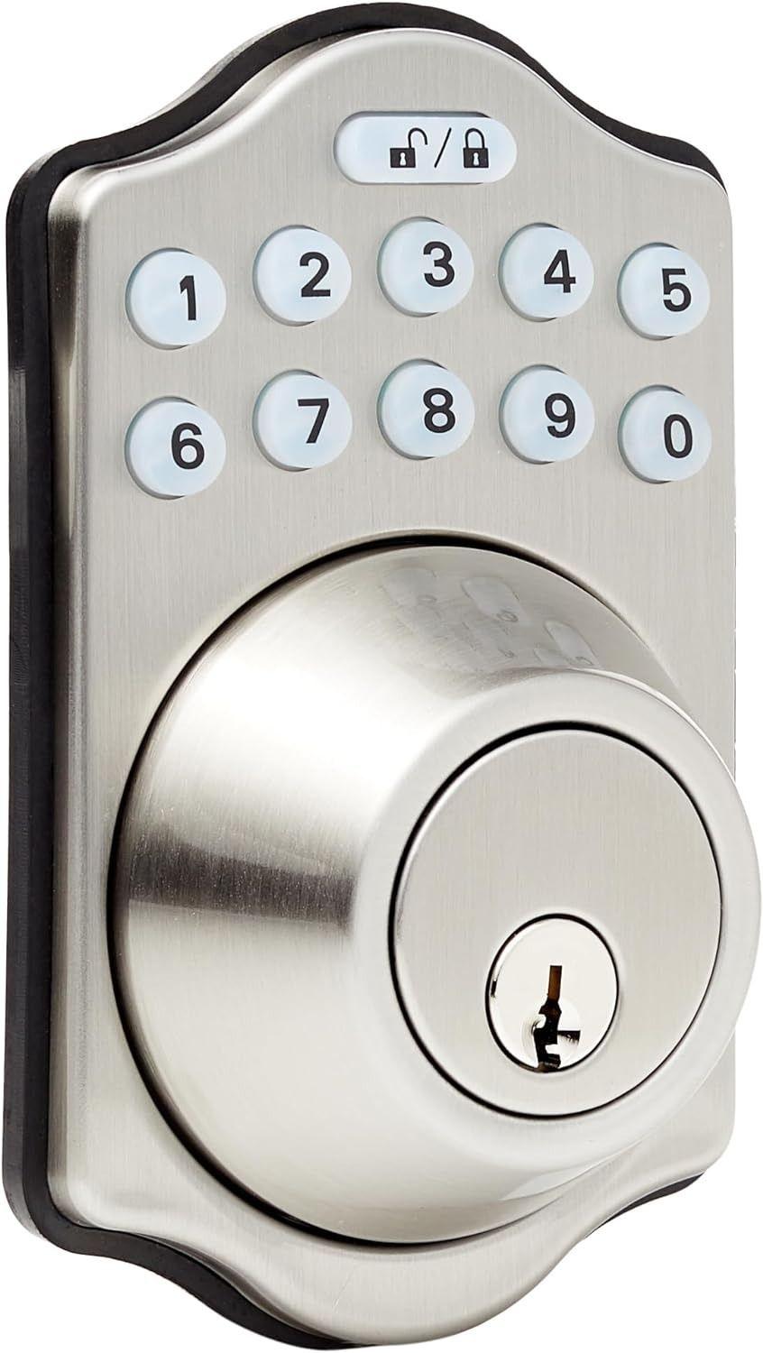 Amazon Basics Traditional Electronic Keypad Deadbolt Door Lock