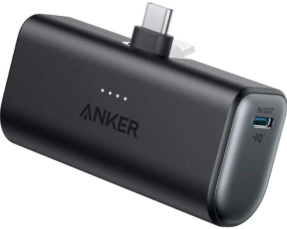 Anker  Nano 5000mAh 22.5W Power Bank with Built-in USB-C Connector - Black - Excellent