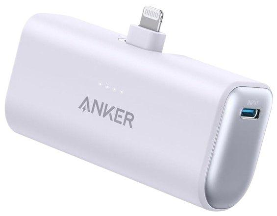 Anker  Nano Power Bank 5000mAh with Built-in Lightning Connector (A1645) - Purple - Excellent