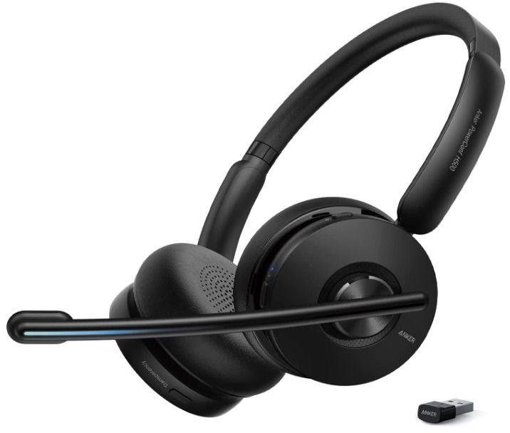 Anker PowerConf H500 Bluetooth Dual-Ear Headset with Microphone
