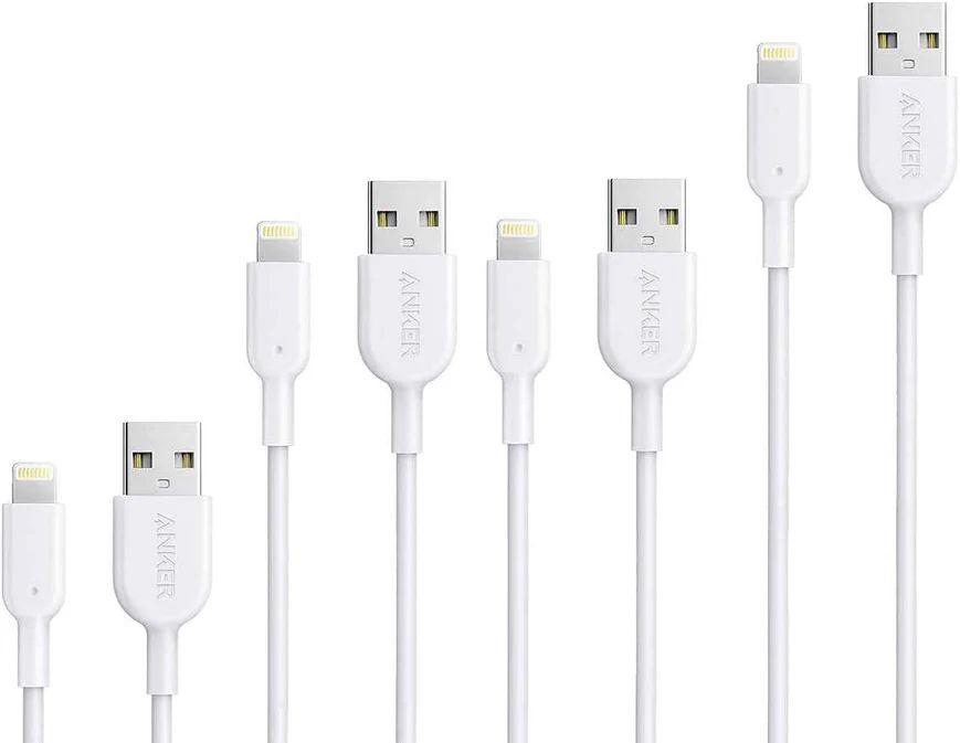 Anker PowerLine II USB-A to Lightning Charging Cable 4-Pack