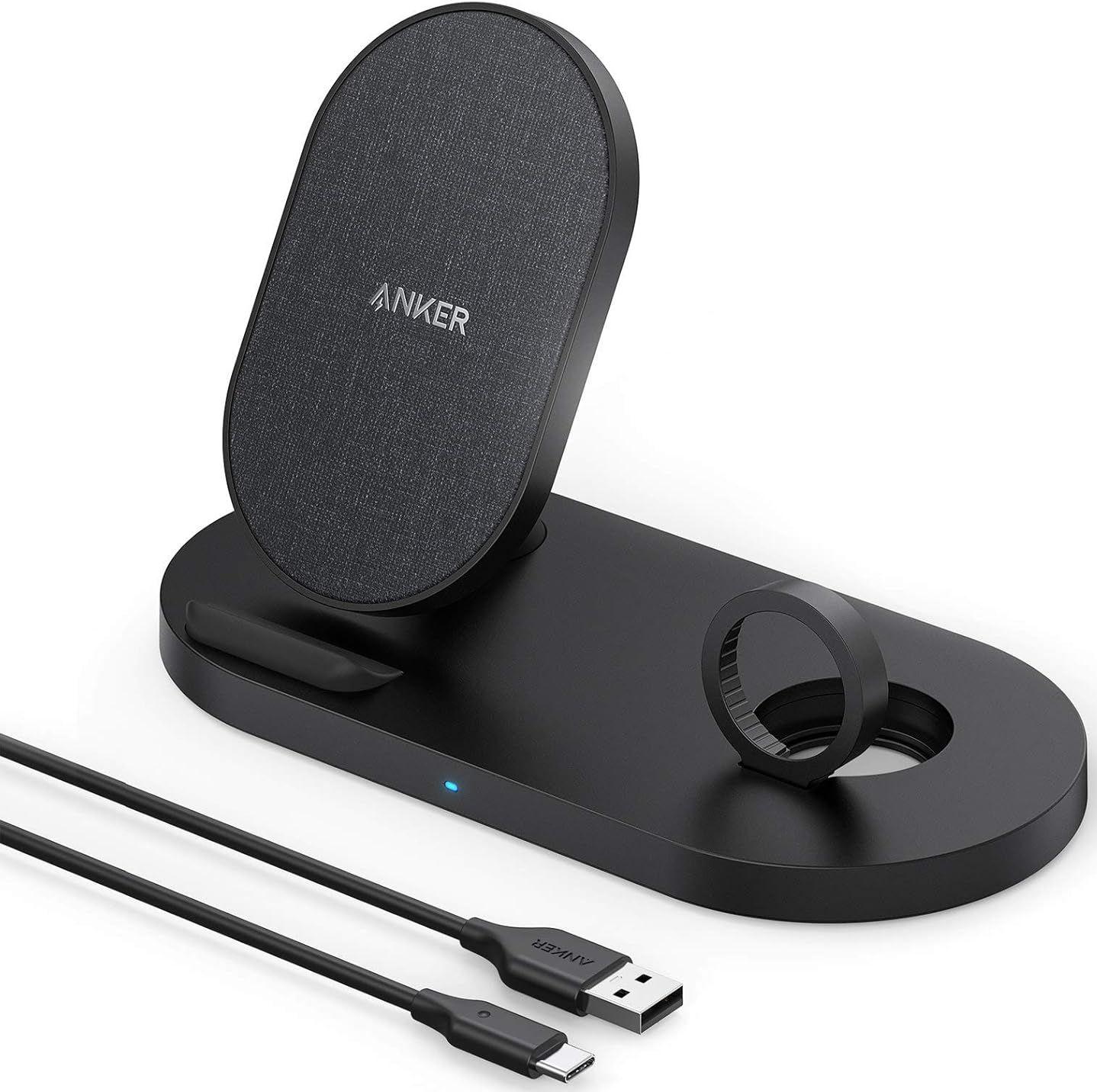 Anker PowerWave Sense 2-in-1 Stand Wireless Charging Station (A2595)