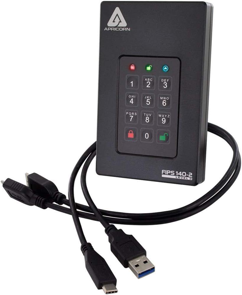 Apricorn Aegis Fortress 5TB Hard Drive External (AFL35TB)