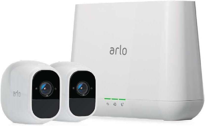 Arlo  Pro 2 2-Camera Indoor/Outdoor Wireless 1080p Security Camera System - White - Premium